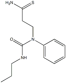 3-[phenyl(propylcarbamoyl)amino]propanethioamide Structure
