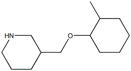 3-{[(2-methylcyclohexyl)oxy]methyl}piperidine Structure