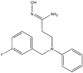 3-{[(3-fluorophenyl)methyl](phenyl)amino}-N'-hydroxypropanimidamide