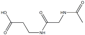 3-{[(acetylamino)acetyl]amino}propanoic acid