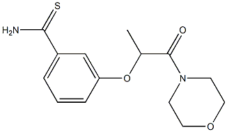 3-{[1-(morpholin-4-yl)-1-oxopropan-2-yl]oxy}benzene-1-carbothioamide