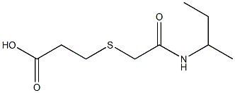 3-{[2-(sec-butylamino)-2-oxoethyl]thio}propanoic acid Structure