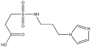 3-{[3-(1H-imidazol-1-yl)propyl]sulfamoyl}propanoic acid 结构式