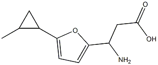 3-amino-3-[5-(2-methylcyclopropyl)-2-furyl]propanoic acid Structure