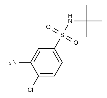 3-amino-N-tert-butyl-4-chlorobenzene-1-sulfonamide Structure