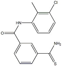 3-carbamothioyl-N-(3-chloro-2-methylphenyl)benzamide Struktur