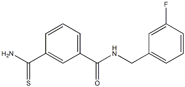 3-carbamothioyl-N-[(3-fluorophenyl)methyl]benzamide