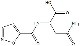 3-carbamoyl-2-(1,2-oxazol-5-ylformamido)propanoic acid Struktur