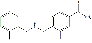 3-fluoro-4-({[(2-fluorophenyl)methyl]amino}methyl)benzamide