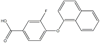 3-fluoro-4-(naphthalen-1-yloxy)benzoic acid