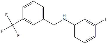 3-iodo-N-{[3-(trifluoromethyl)phenyl]methyl}aniline|