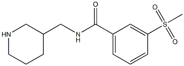3-methanesulfonyl-N-(piperidin-3-ylmethyl)benzamide 结构式