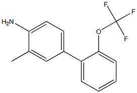 3-methyl-2'-(trifluoromethoxy)-1,1'-biphenyl-4-amine Structure