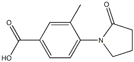 3-methyl-4-(2-oxopyrrolidin-1-yl)benzoic acid Structure