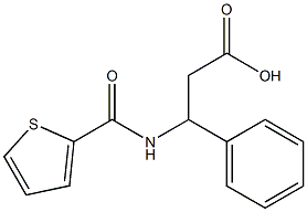 3-phenyl-3-[(thien-2-ylcarbonyl)amino]propanoic acid Structure