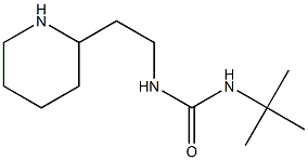 3-tert-butyl-1-[2-(piperidin-2-yl)ethyl]urea Struktur