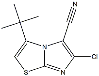 3-tert-butyl-6-chloroimidazo[2,1-b][1,3]thiazole-5-carbonitrile Structure