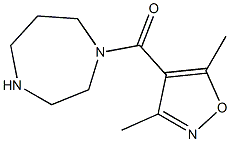 4-(1,4-diazepan-1-ylcarbonyl)-3,5-dimethyl-1,2-oxazole Struktur