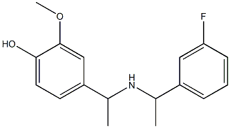 4-(1-{[1-(3-fluorophenyl)ethyl]amino}ethyl)-2-methoxyphenol