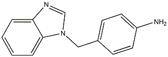 4-(1H-benzimidazol-1-ylmethyl)aniline Structure