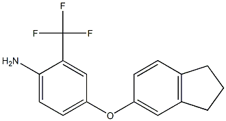 4-(2,3-dihydro-1H-inden-5-yloxy)-2-(trifluoromethyl)aniline Structure