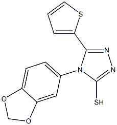 4-(2H-1,3-benzodioxol-5-yl)-5-(thiophen-2-yl)-4H-1,2,4-triazole-3-thiol|