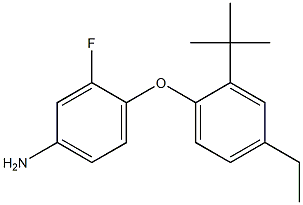 4-(2-tert-butyl-4-ethylphenoxy)-3-fluoroaniline Structure