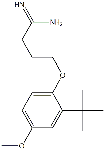 4-(2-tert-butyl-4-methoxyphenoxy)butanimidamide Structure
