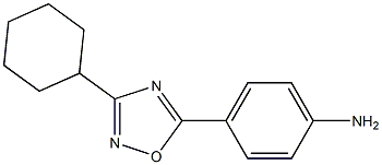 4-(3-cyclohexyl-1,2,4-oxadiazol-5-yl)aniline Structure