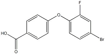 4-(4-bromo-2-fluorophenoxy)benzoic acid Struktur