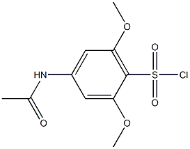 4-(acetylamino)-2,6-dimethoxybenzenesulfonyl chloride Structure