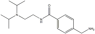 4-(aminomethyl)-N-{2-[bis(propan-2-yl)amino]ethyl}benzamide Struktur