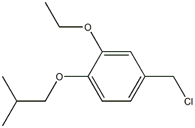 4-(chloromethyl)-2-ethoxy-1-(2-methylpropoxy)benzene Structure
