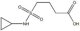 4-(cyclopropylsulfamoyl)butanoic acid Structure