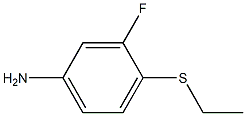 4-(ethylsulfanyl)-3-fluoroaniline Structure