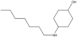 4-(heptylamino)cyclohexan-1-ol 结构式