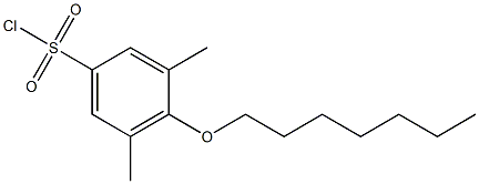 4-(heptyloxy)-3,5-dimethylbenzene-1-sulfonyl chloride 结构式