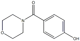 4-(morpholin-4-ylcarbonyl)phenol Structure