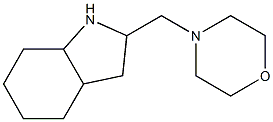 4-(octahydro-1H-indol-2-ylmethyl)morpholine Struktur