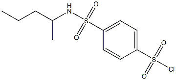 4-(pentan-2-ylsulfamoyl)benzene-1-sulfonyl chloride Struktur
