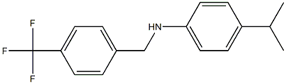 4-(propan-2-yl)-N-{[4-(trifluoromethyl)phenyl]methyl}aniline