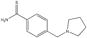 4-(pyrrolidin-1-ylmethyl)benzenecarbothioamide Struktur