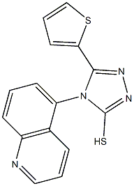4-(quinolin-5-yl)-5-(thiophen-2-yl)-4H-1,2,4-triazole-3-thiol Structure
