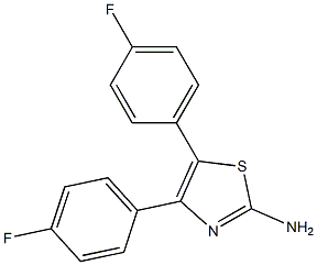 4,5-bis(4-fluorophenyl)-1,3-thiazol-2-amine Structure