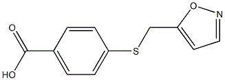 4-[(1,2-oxazol-5-ylmethyl)sulfanyl]benzoic acid