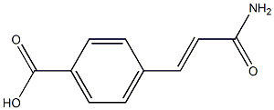 4-[(1E)-2-carbamoyleth-1-en-1-yl]benzoic acid Struktur