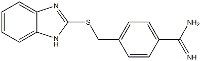 4-[(1H-1,3-benzodiazol-2-ylsulfanyl)methyl]benzene-1-carboximidamide Structure