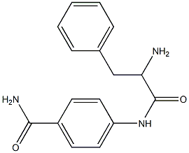 4-[(2-amino-3-phenylpropanoyl)amino]benzamide Struktur