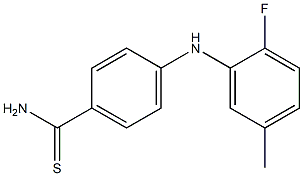 4-[(2-fluoro-5-methylphenyl)amino]benzene-1-carbothioamide