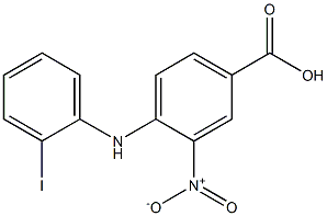 4-[(2-iodophenyl)amino]-3-nitrobenzoic acid Structure
